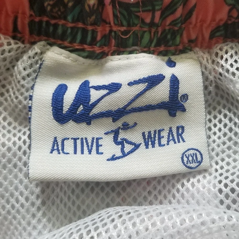 UZZI‎ Active Wear Men's Tropical Swim Trunks Sz. XXL